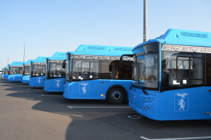 В Белгород привезли новые автобусы