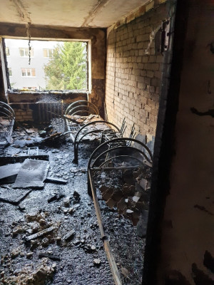 В Белгородской области горело общежитие техникума
