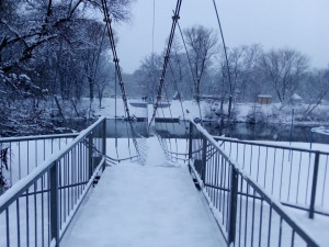 В Белгородской области новый мост за 3,1 миллиона не выдержал первого снега