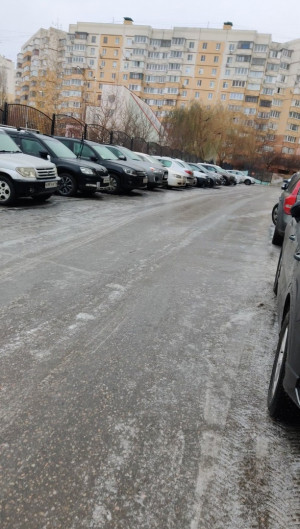 Белгород покрылся ледяной коркой после дождя