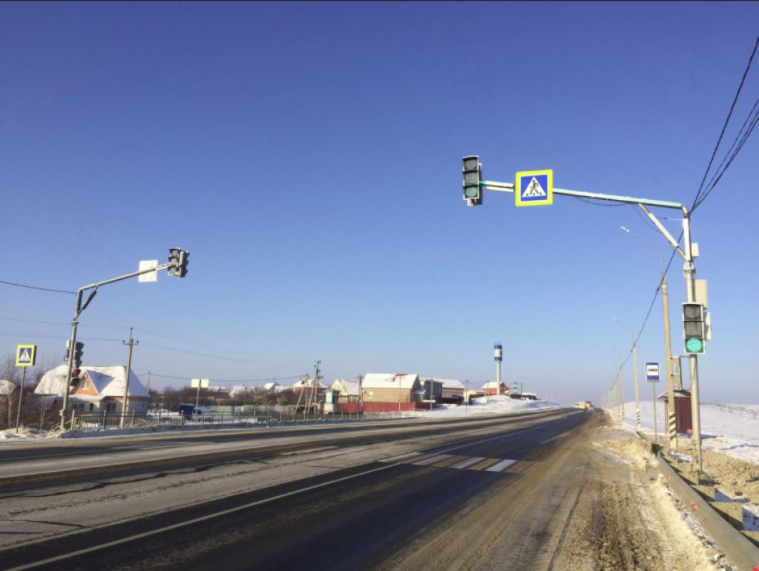 В Белгородской области на федеральной трассе заработали новые светофоры