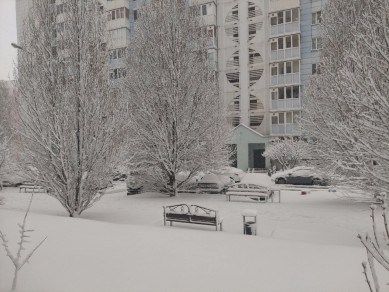 Вернувшаяся зима спровоцировала пробки в Белгороде