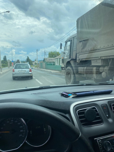 В Белгороде ДТП с военной машиной стало причиной пробки