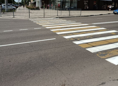 В Белгороде нарисовали несуществующий пешеходный переход
