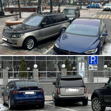 В Белгороде водителя «Теслы» оштрафовали за парковку