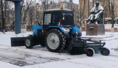 Белгород чистили от снега всю ночь