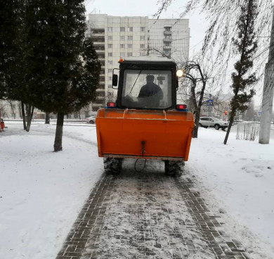 Белгород чистят от снега