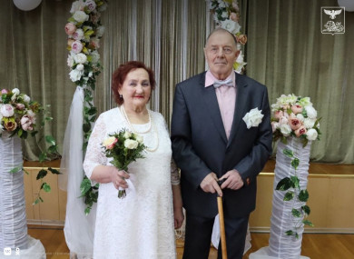 В белгородском интернате для престарелых сыграли свадьбу