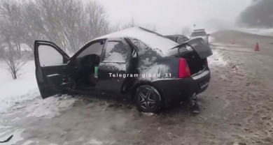 В Белгородской области на заснеженной дороге погибла женщина