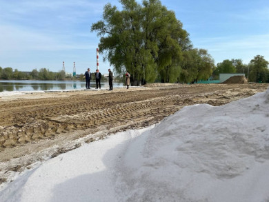 В Белгороде на пляж завезут белый песок