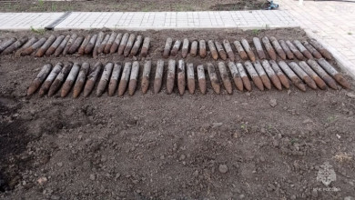 В Белгороде обнаружили сразу 95 боеприпасов военных лет