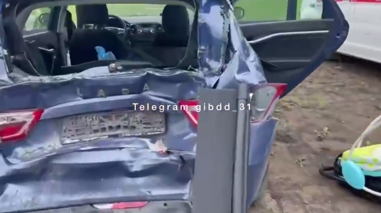 В Белгородской области в аварии пострадал еще один годовалый ребенок