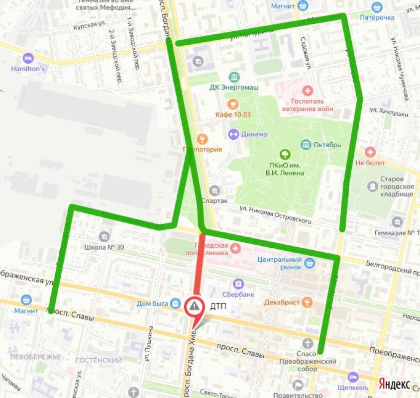 ДТП парализовало движение по Богданке