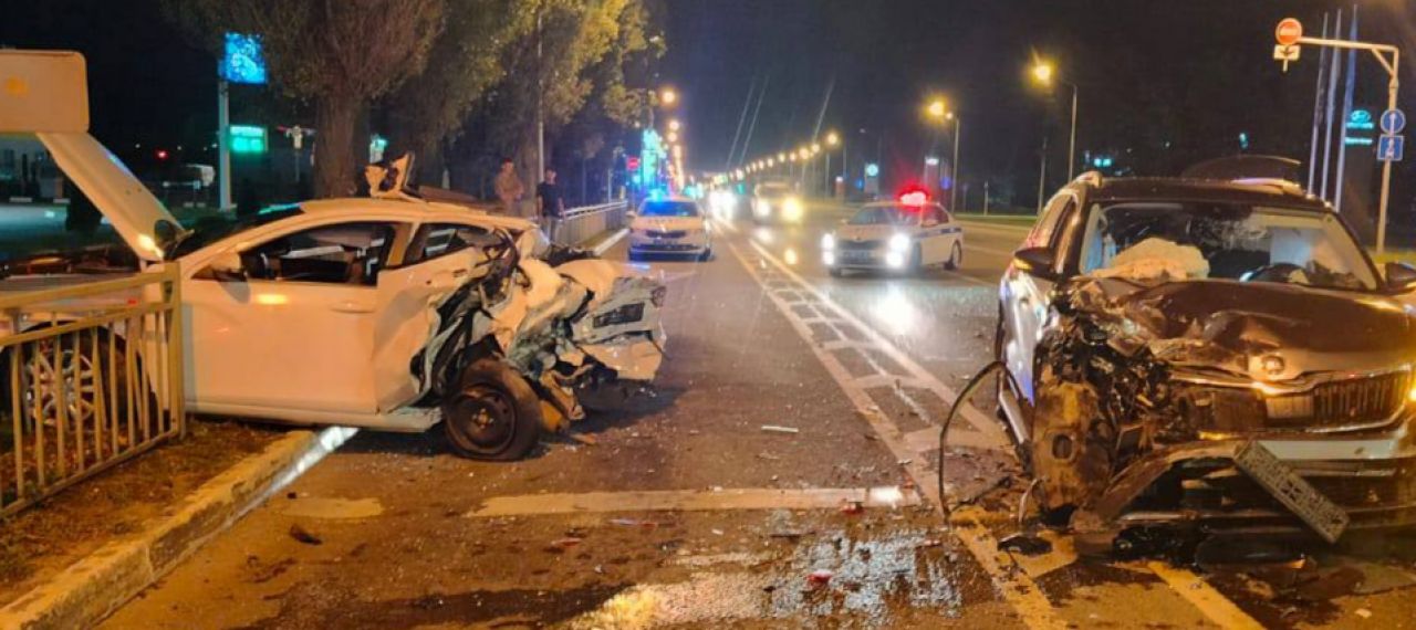 В Белгороде пьяный водитель устроил массовое ДТП возле аэропорта