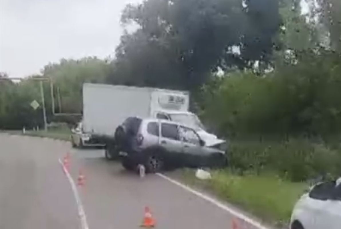 В Белгородской области лоб в лоб столкнулись «ГАЗель» и «Нива»