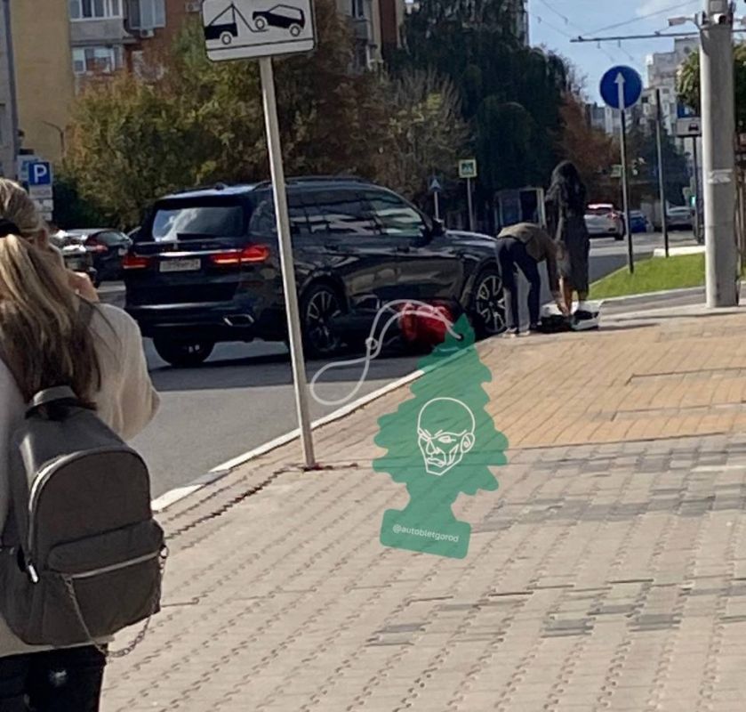 В Белгороде внедорожник сбил мотоциклиста