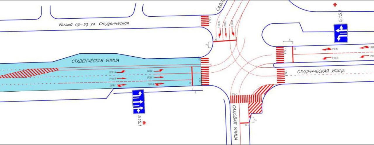 В Белгороде на Студенческой изменилась схема дорожного движения