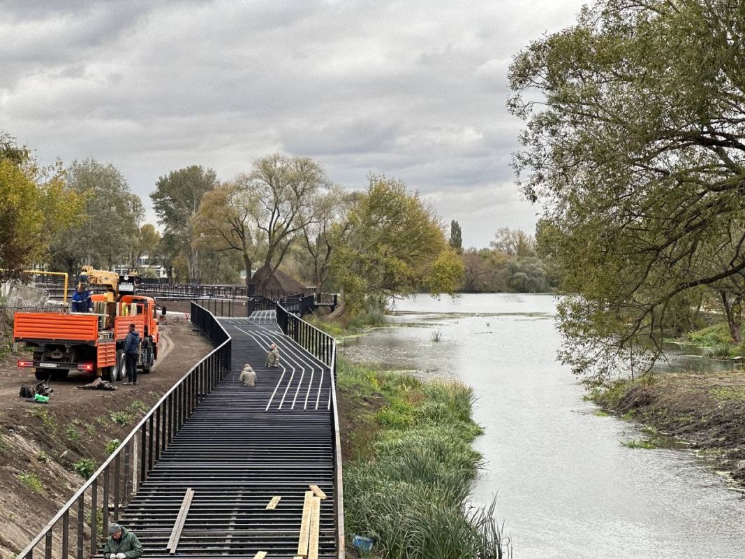 Белгородцам показали новый участок набережной в процессе преображения