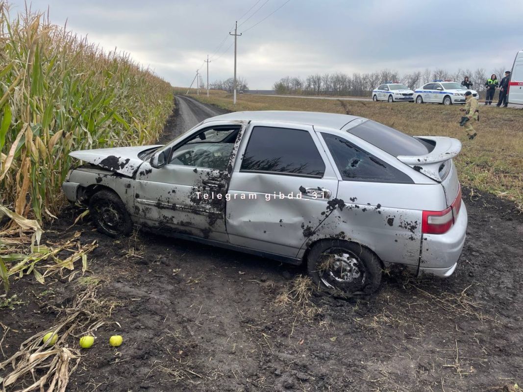 В Белгородской области легковушка с женщиной вылетела в поле