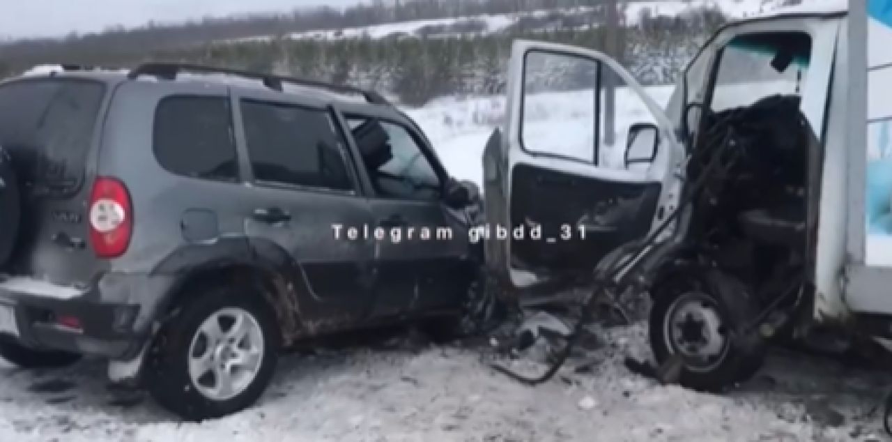 Спасателям пришлось вскрывать машину, чтобы достать тело погибшего после аварии с большегрузом