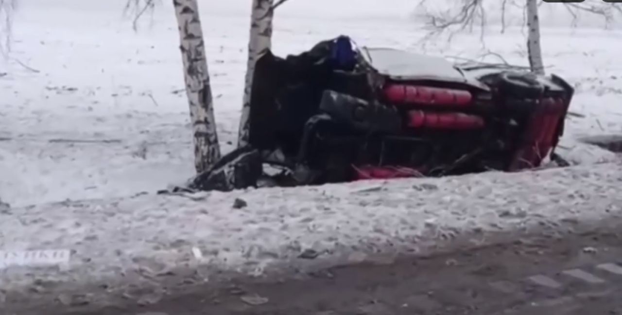 В Белгородской области микроавтобус с&nbsp;пассажирами попал в&nbsp;аварию