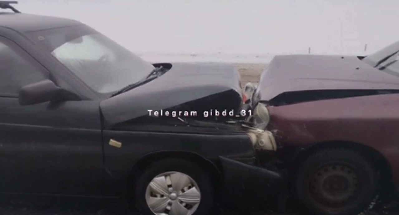 В Белгородской области лоб в лоб столкнулись две легковушки