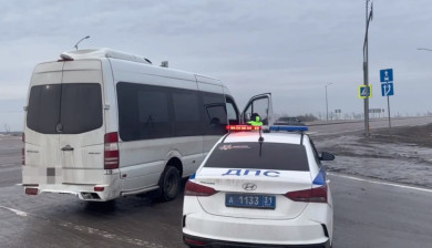 В Белгородской области водитель автобуса попался пьяным за рулем