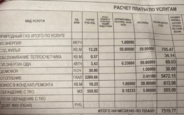 Белгородцы получили платежки с невообразимыми счетами за отопление