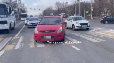 В Белгороде женщина сбила парня и девушку на пешеходном переходе