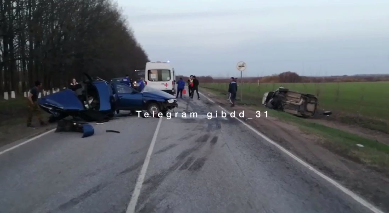 В Белгородской области человек погиб в жестком столкновении с переворотом