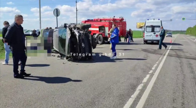 В Белгородской области четыре человека пострадали в столкновении двух машин