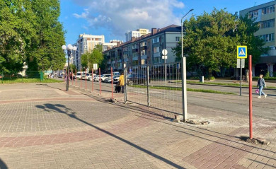 В Белгороде перекроют движение по аллее Центрального парка до конца лета