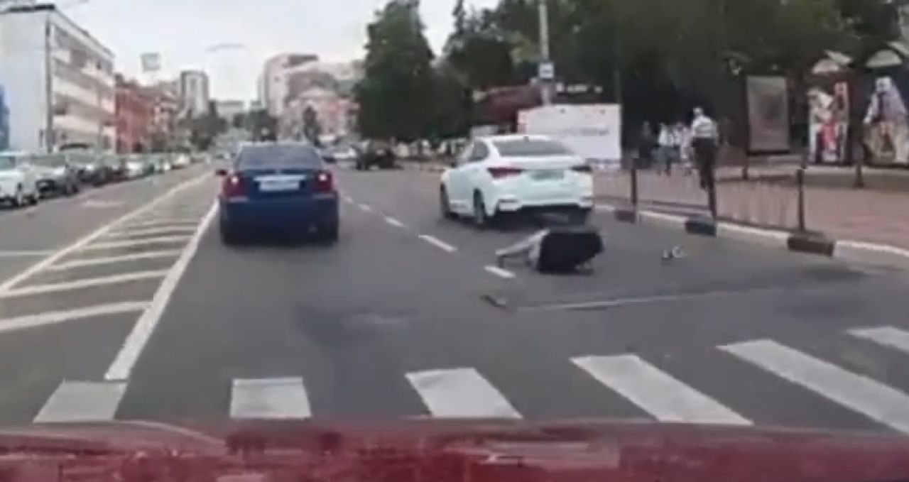 В Белгороде две машины сбили подростка-нарушителя