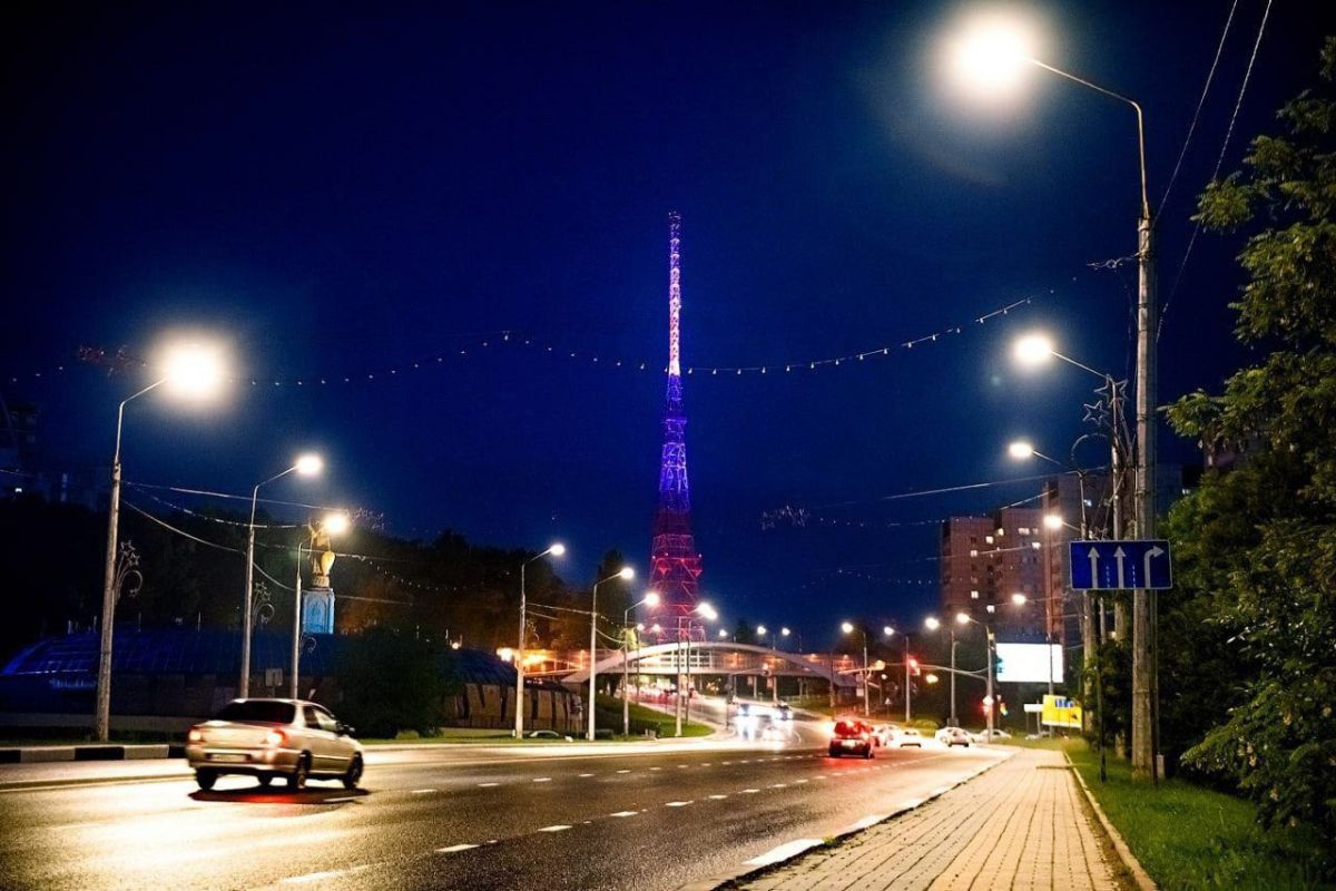 Белгородская телебашня окрасится в цвета российского триколора