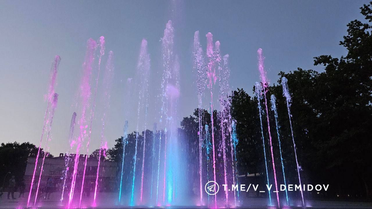 В Белгороде протестировали новый контактный фонтан