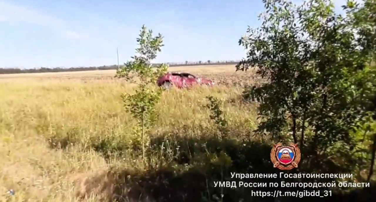 В Белгородской области перевернулась машина с маленькой девочкой