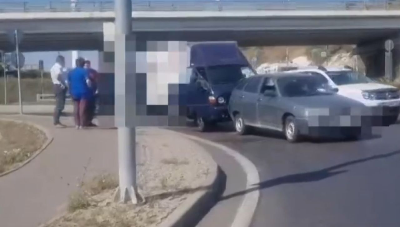 В Белгороде мужчина пострадал в аварии на двухуровневой развязке