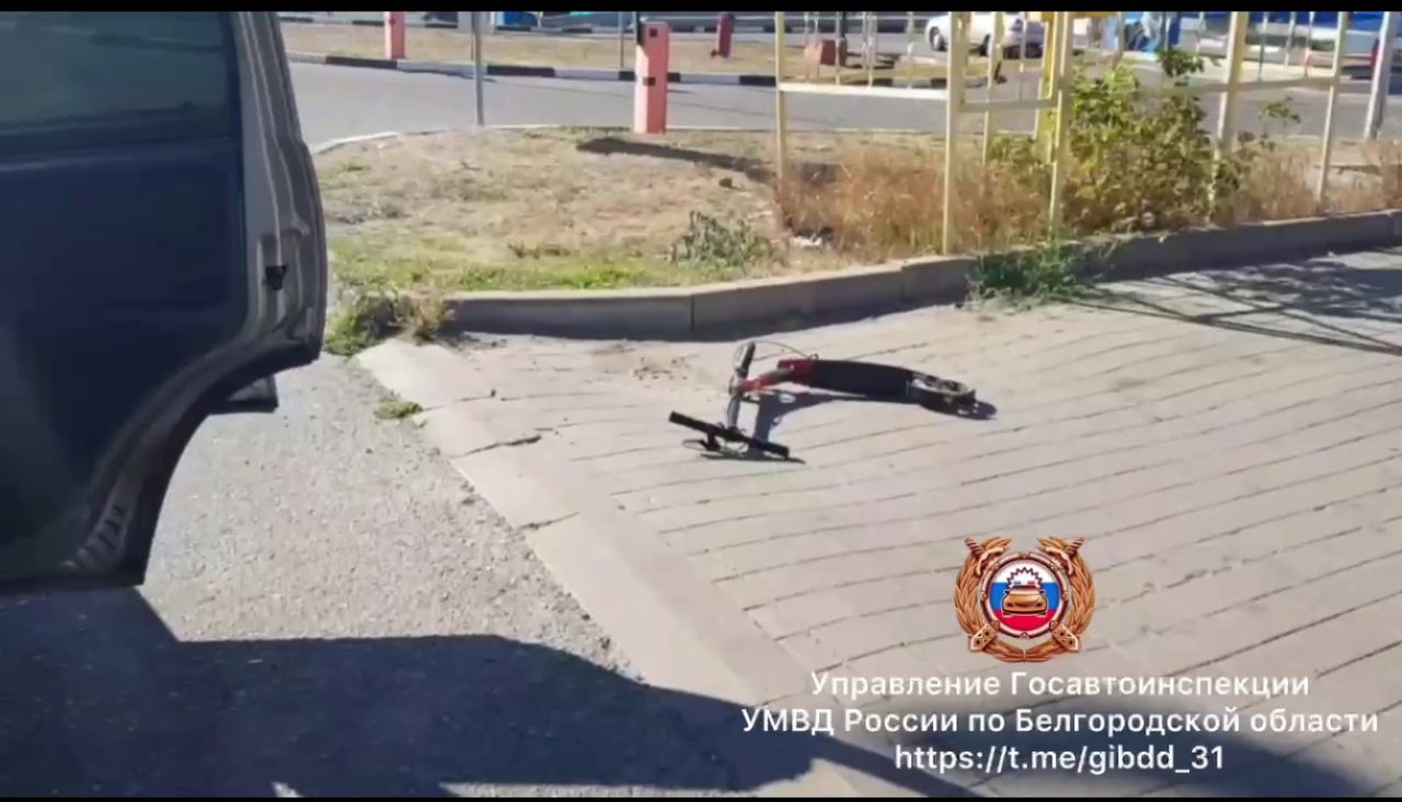 В Белгороде машина сбила 7-летнего самокатчика