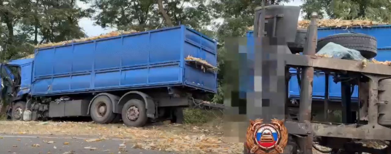 В Белгородской области кукурузная лавина заблокировала трассу