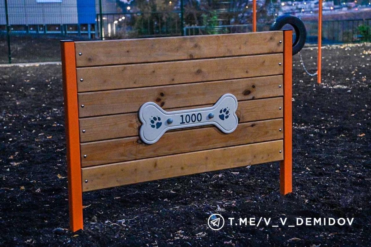 В Белгороде открыли новую площадку для выгула собак