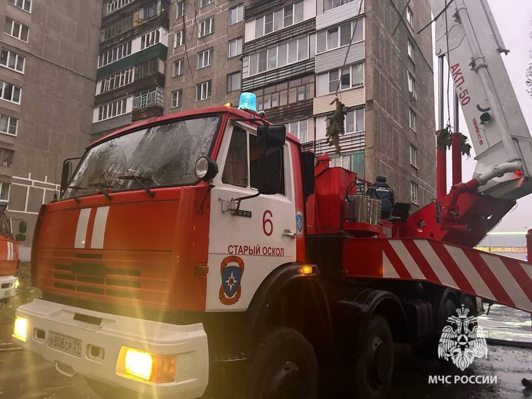 В Старом Осколе умер мужчина, пострадавший в горящей многоэтажке