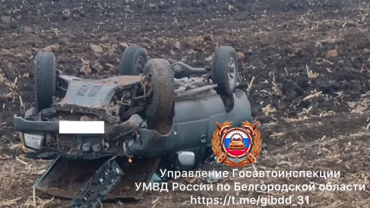 Три человека пострадали в перевернувшейся машине неподалеку от Никольского