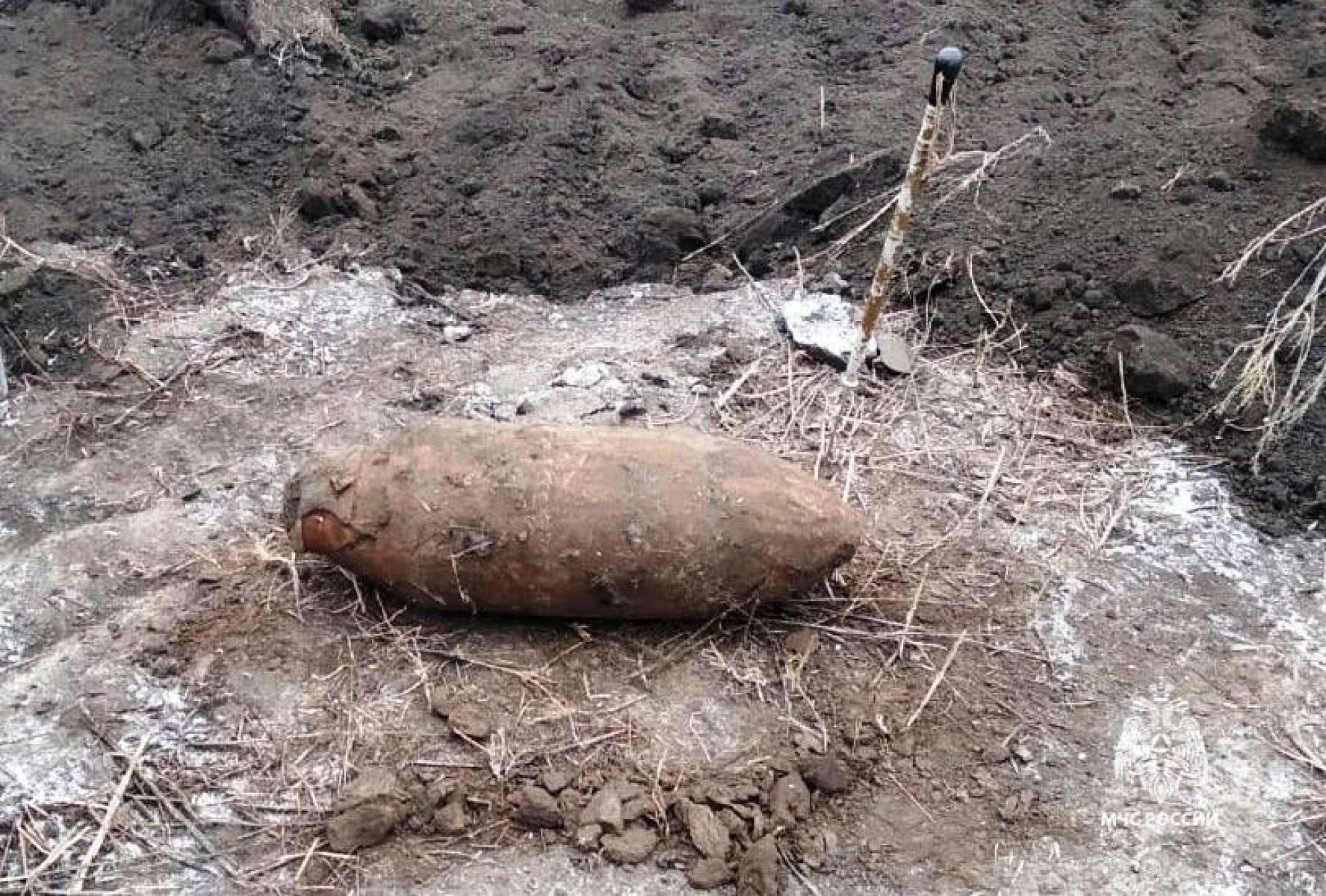 В Белгородской области обнаружили 100-килограммовую авиабомбу