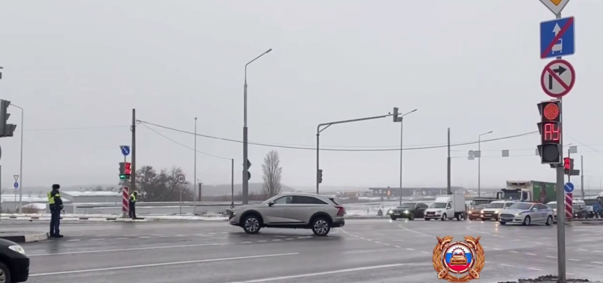 В Белгороде на обновленном перекрестке возле Ротонды заработали светофоры