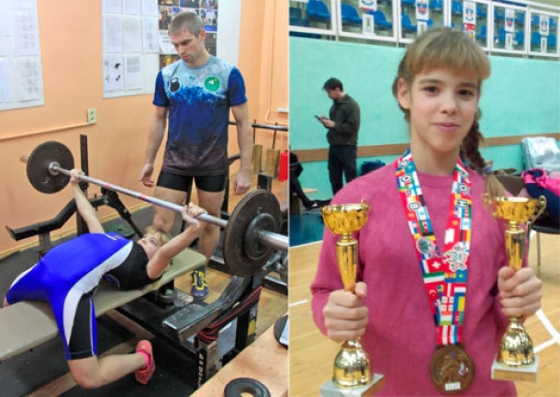 Со штангой в руках Лиза проводит четыре дня в неделю по два часа, и это помимо тренировок по самбо