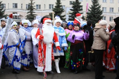 В Белгороде парад Дедов Морозов пройдёт с файер-шоу и флешмобом