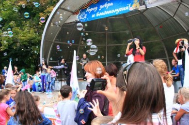 В Белгороде прошёл фестиваль мыльных пузырей
