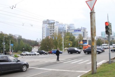На опасном перекрёстке в Белгороде установлен скрытый контроль ГИБДД