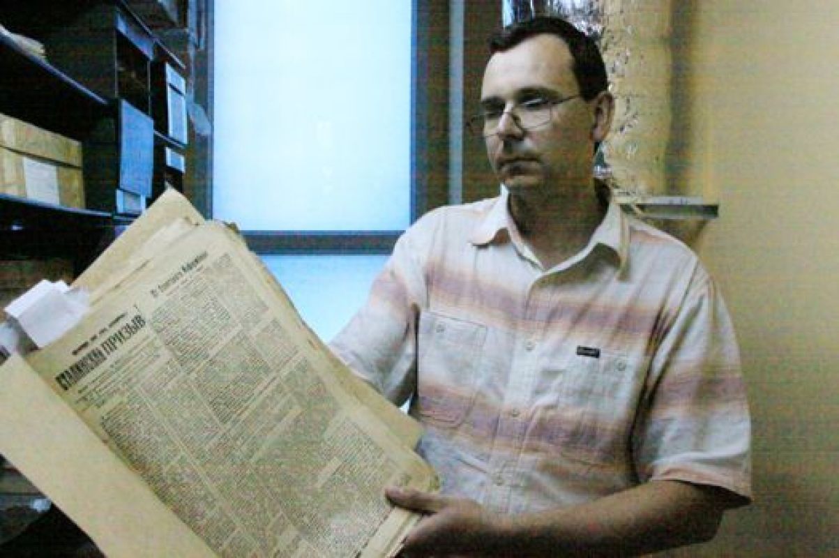 Руслан Сазонов охраняет единственную действующую пока машину времени — архивные записи