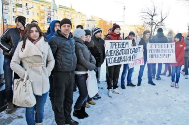 Белгородцы устроили пикет из-за аварии на Крейде